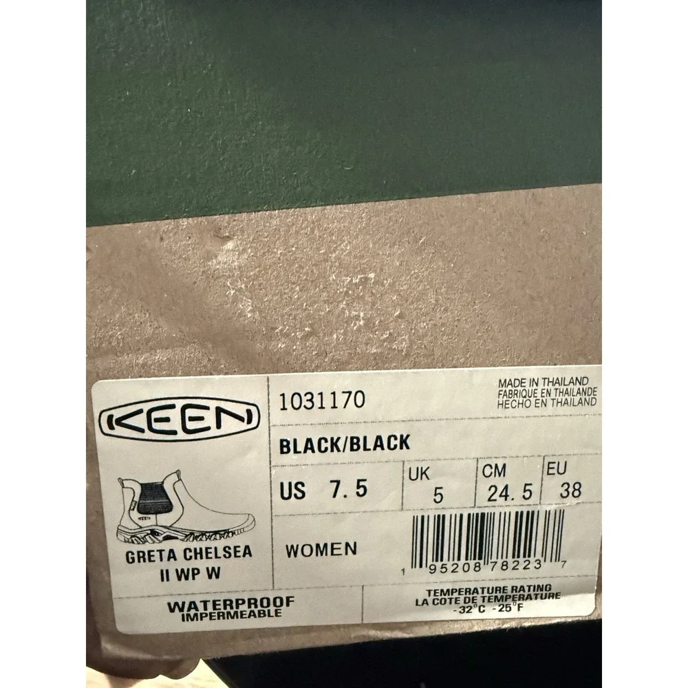 Keen Greta Chelsea Black Women's Size 7.5